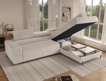 Colțar Colesio extensibil, 274x200x93 cm, orientare dreapta – Modullo 01 – cadru alternativ al produsului