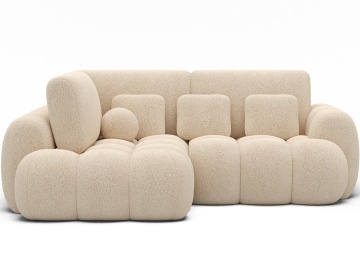Colțar Cozion extensibil, 267x165x105 cm, orientare stânga – Kendell 18