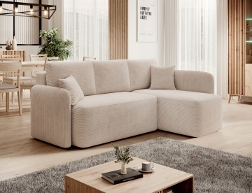 Colțar Hadson extensibil, 206x150x89 cm, orientare dreapta – Jarell 18 – imagine de ansamblu a produsului