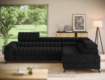 Colțar Kanedo extensibil, 269x204x86 cm, orientare dreapta – Aura 06 – prezentare vizuală a produsului