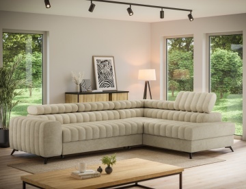 Colțar Kanedo extensibil, 269x204x86 cm, orientare dreapta – Aura 18 – imagine comercială suplimentară