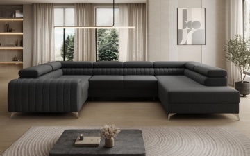 Colțar Louis extensibil, 347x202x92 cm, orientare dreapta – Sawana 14 – cadru suplimentar de prezentare