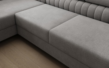 Colțar Louis extensibil, 347x202x92 cm, orientare stânga – Monolith 85 – fotografie de catalog din alt cadru
