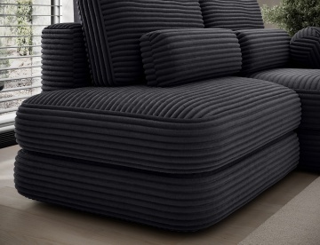 Colțar Ripeli extensibil, 217x175x96 cm, orientare dreapta – Modullo 10 – prezentare de catalog a produsului