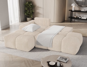 Colțar Vittario extensibil, 227x170x95 cm, orientare stânga – Modullo 01 - Img 7