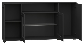 Comodă Frazio – 160x40x83 cm – Negru - Img 2