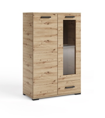 Comodă Frazio Tall – 80x40x125 cm – Stejar Artisan