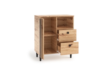 Comodă LIVIA 01 – 80x40x92.5 cm – Stejar Artisan - Img 5