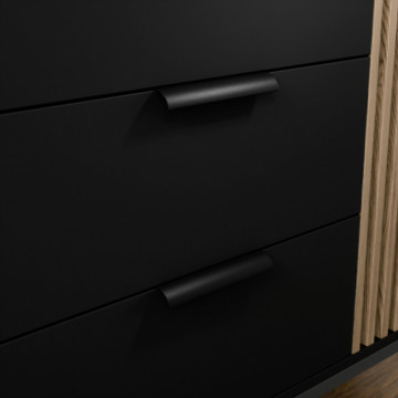 Comodă TV Meorati 150 Media cabinet negru – Negru - Img 5