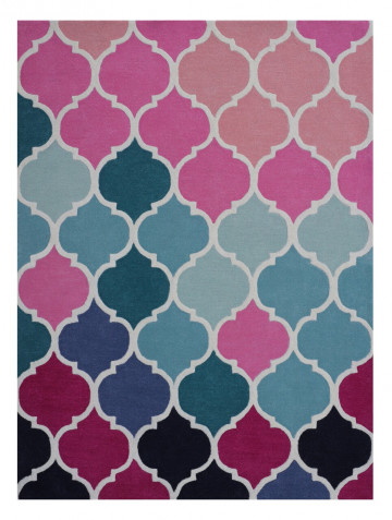 Covor Colors Bedora,160x230 cm, 100% lana, multicolor, finisat manual - Img 3