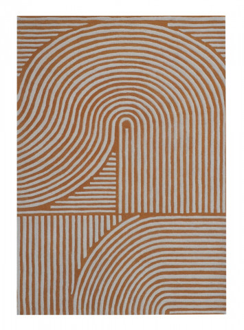 Covor Maze Bedora, 80x150 cm, 100% lana, multicolor, finisat manual - Img 3