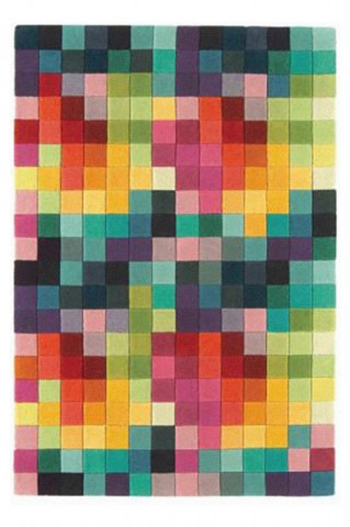 Covor Patch Bedora, 120x170 cm, 100% lana, multicolor, finisat manual - Img 3