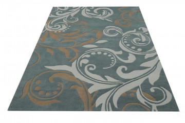Covor Waves Bedora, 120x170 cm, 100% lana, multicolor, finisat manual - Img 2