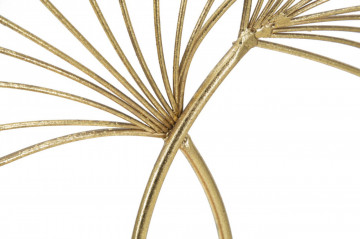 Decoratiune frunze aurii din metal, 25x8,5x35 cm, Leaf Mauro Ferretti - Img 6