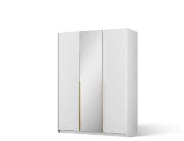 Dulap Alera III Hinged – cu oglindă – 148x58x204 cm – Alb – Alera III Hinged Dulap – Varianta 2 - Img 2