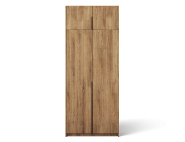 Dulap Bregma II cu uși batante și extensie superioară – 4 uși – 100x58x250 cm – Stejar Artisan – Varianta 1