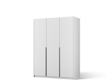 Dulap Bregma III cu uși batante – 2 uși – 148x58x204 cm – Alb – Varianta 2 - Img 2