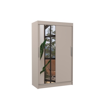 Dulap cu uși glisante BARIO – cu oglindă – 120x58x200 cm – Cașmir