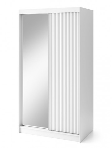 Dulap cu uși glisante Biancco II, 120x60x220 cm – Alb - Img 7