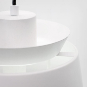 Imagine aditionala corp de iluminat Turbine W alb Kelektron, metal, soclu E27, diametru 25 cm