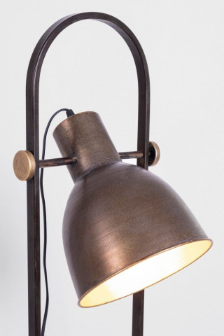 Lampadar bronz din metal, cu raft, E27 40W, ODD Bizzotto - Img 2