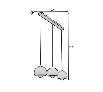 Lustre suspendate Callide – Alb – prezentare vizuală a produsului