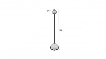 Lustre suspendate Callide – Alb – imagine secundară de catalog