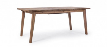 Masa din lemn de salcam, 180/240x90 cm, Varsavia, Bizzotto - Img 2