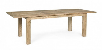 Masa extensibila, din lemn de teak, 200/260X100 cm, Montevideo, Bizzotto - Img 1