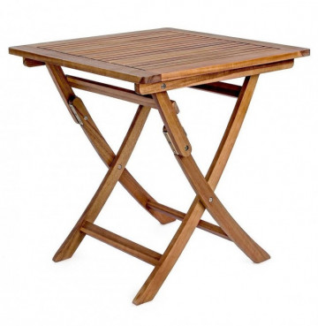 Masa pentru gradina maro din lemn de Acacia, 70 cm, Noemi Bizzotto - Img 1