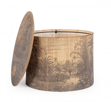 Masuta de cafea finisaj natural din Bambus, ∅ 58 cm, Fujiko Bizzotto - Img 3