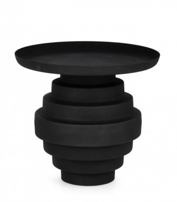 Masuta de cafea neagra din metal, ∅ 40 cm, Amba Bizzotto