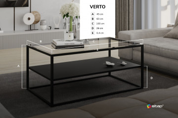 Măsuță de cafea Table Verto – Glass – prezentare comercială suplimentară