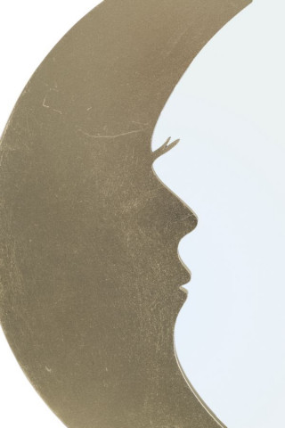 Oglinda decorativa aurie cu rama din metal, ∅ 72,5 cm, Moon Mauro Ferretti - Img 2