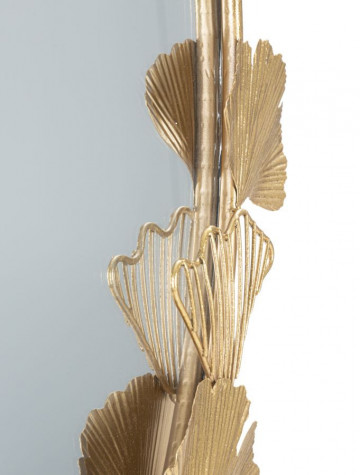 Oglinda decorativa aurie cu rama din metal, 61,5x78x3 cm, Glam Leaf Mauro Ferretti - Img 3