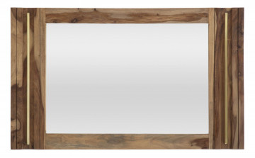 Oglinda decorativa din lemn de sheesham, 120 x 3 x 73 cm, Sheesham Mauro Ferreti - Img 1