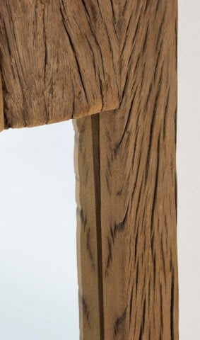 Oglinda dreptunghiulara maro din lemn reciclat, 90x25 cm, Rafter Bizzotto - Img 3
