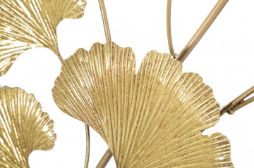 Panou decorativ auriu din metal, 115,5x4x90 cm, Little Leaf Mauro Ferretti - Img 4