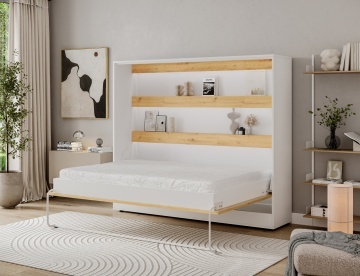 Pat rabatabil Devesto Horizontal Wall 140 Artisan Eiche LED, 200x140 cm – Artisan Eiche - Img 9