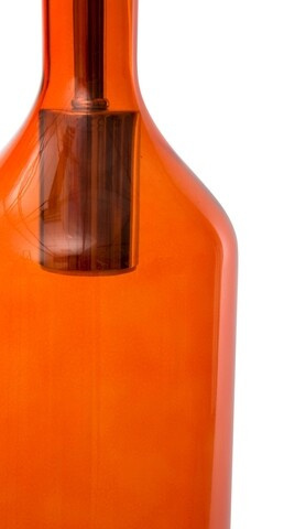 Pendul portocaliu din sticla, ø 11 x h43 cm, Bottle Mauro Ferreti - Img 5