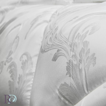 Pilota de vara / iarna, 100% tencel, tesatura Jacquard, alb, Roxyma Dream Tea - Img 3