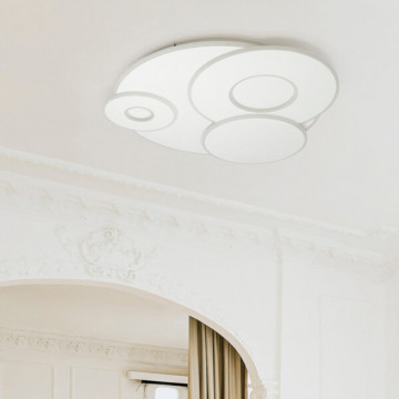 Plafoniera LED 112W, Ø79 cm, Alb, Belinus, Kelektron - Img 5