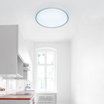 Plafoniera LED Lofoten, alb, dimabila, cu telecomanda, lumina calda / rece / neutra, Kelektron - Img 3