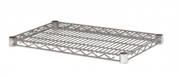 Polita pentru rafturi depozitare modulare crom din metal, 60x35 cm, Lux Bizzotto