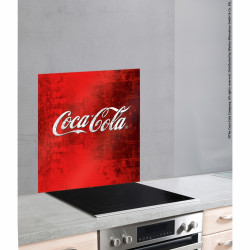 Protectie perete bucatarie Coca-Cola Classic, Wenko, 60 x 70 cm, sticla termorezistenta, rosu - Img 5