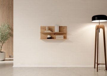 Raft Evi – 80x15x39 cm – Stejar Artisan – fotografie de prezentare a produsului