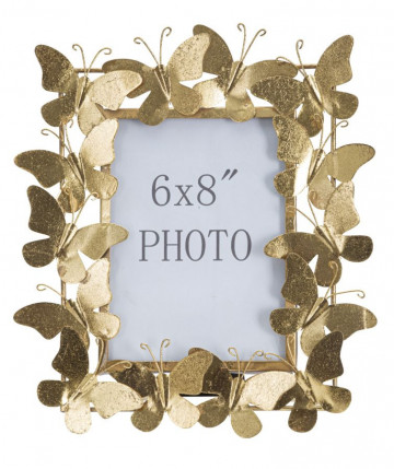 Rama foto aurie din metal, 15x20 cm, Butterfly Glam Mauro Ferretti - Img 2