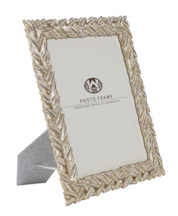 Rama foto aurie din sticla si rasina, 26,7 x 1,8 x 31,8 cm, Solis Mauro Ferreti