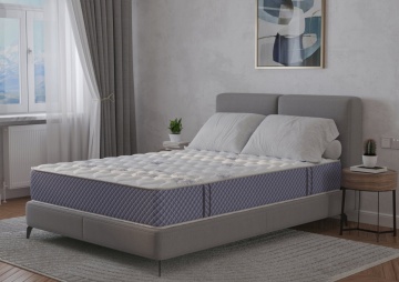 Saltea cu memorie si arcuri Passiflora Pocket Multilayer, 90x200, inaltime 28 cm, fermitate medie