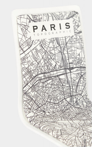 Scaun de birou ajustabil alb/negru din piele ecologica si metal, Young Paris Bizzotto - Img 6